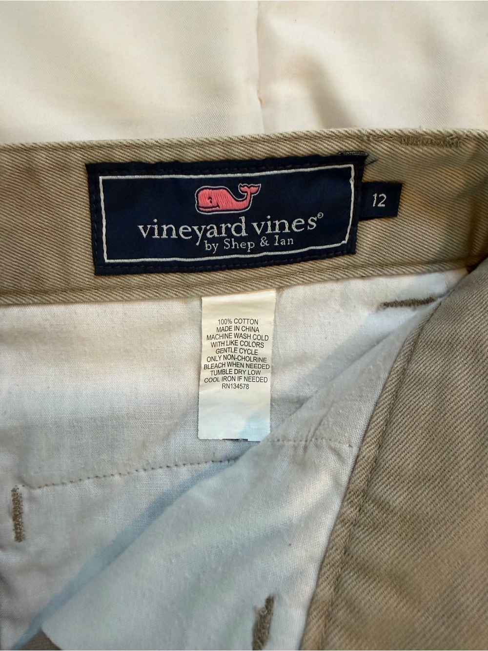 Vineyard Vines Boys Khaki Shorts